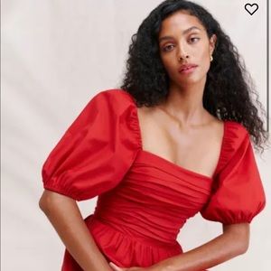 Reformation Rachelle Dress Cherry Red size 8 ~sold out~